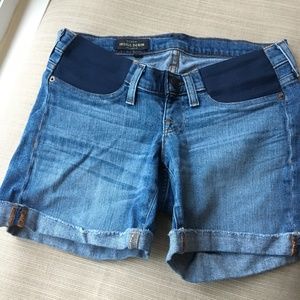 J. Crew Maternity Jeans Shorts with side panel